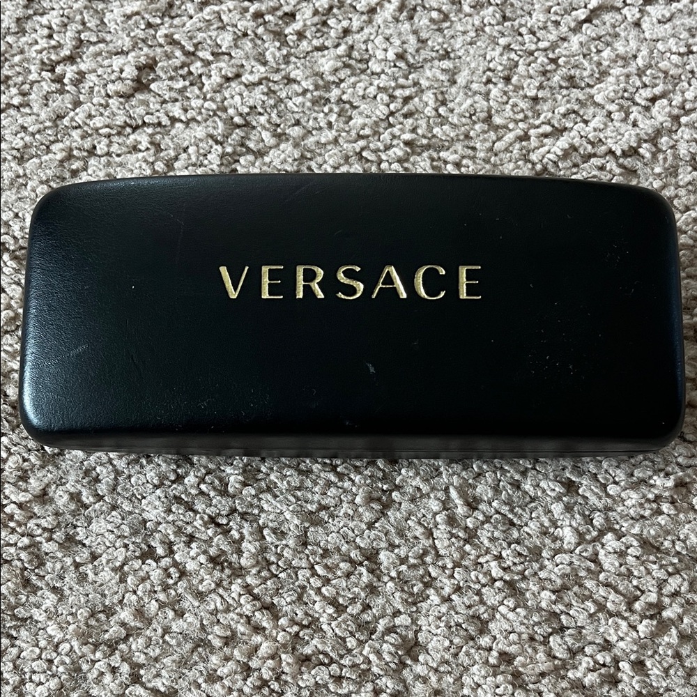 Versace Black Case with Gold Logo